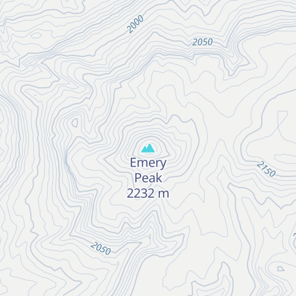Map of Emery Peak