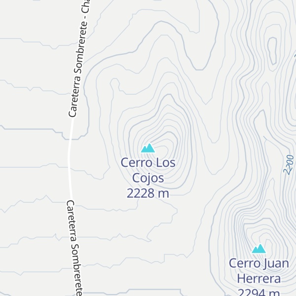 Map of Cerro Los Cojos