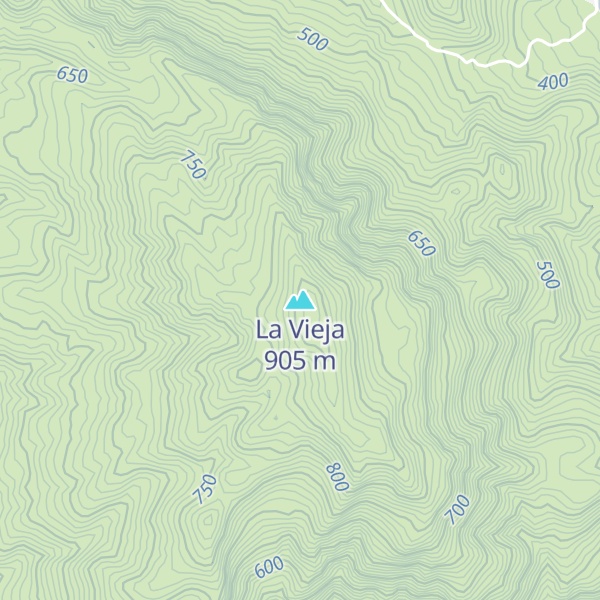 Map of La Vieja