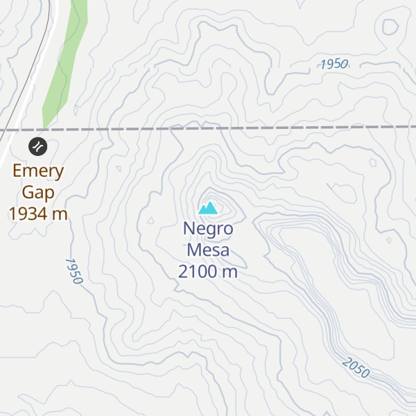 Map of Negro Mesa