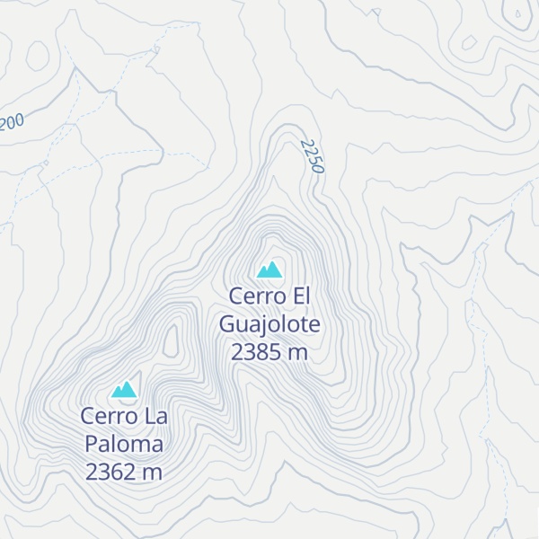 Map of Cerro El Guajolote
