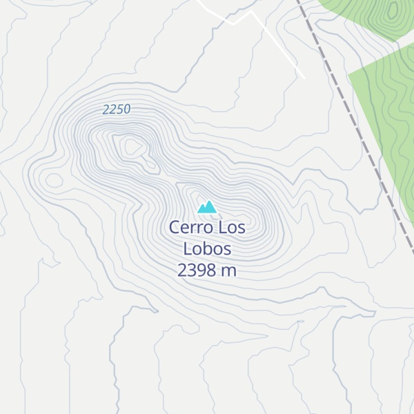 Map of Cerro Los Lobos
