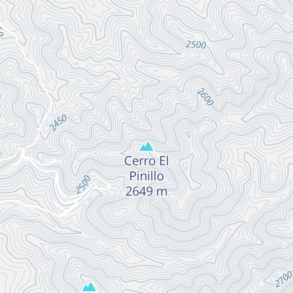 Map of Cerro El Pinillo