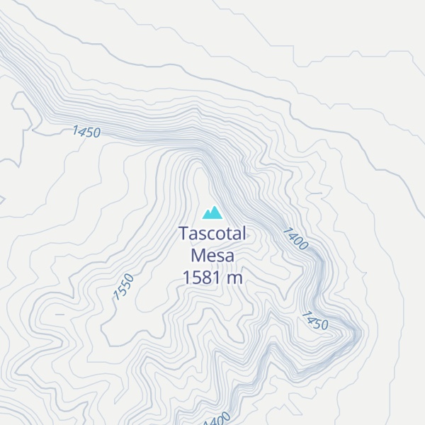 Map of Tascotal Mesa