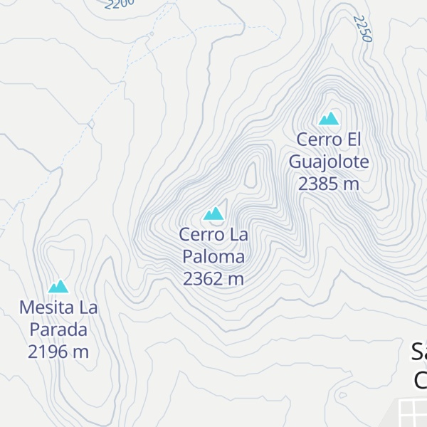 Map of Cerro La Paloma