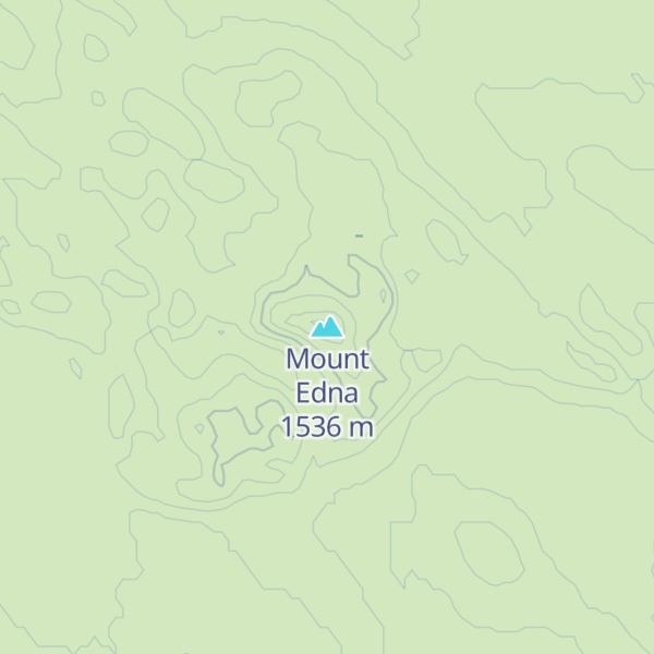 Map of Mount Edna
