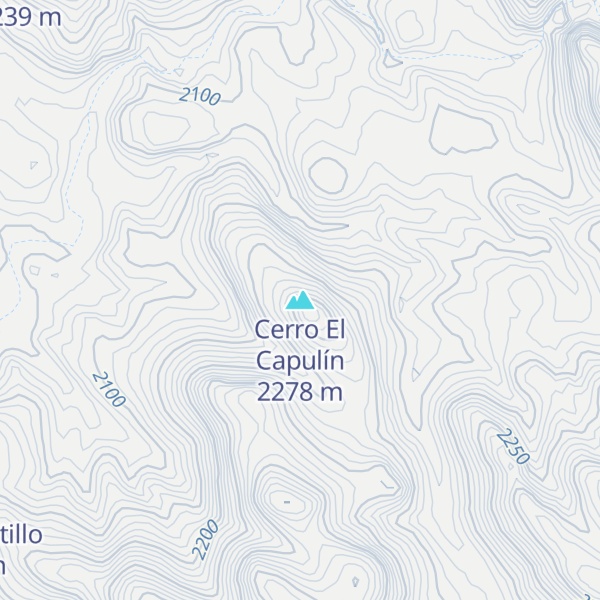 Map of Cerro El Capulín