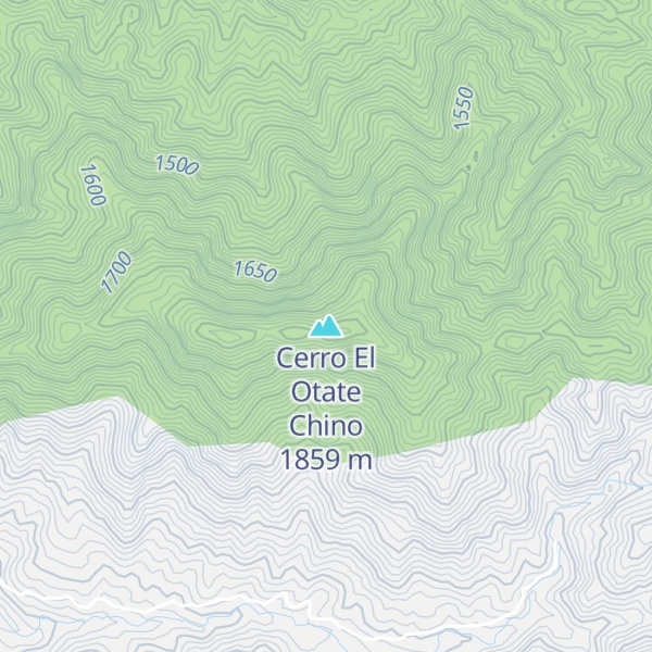 Map of Cerro El Otate Chino