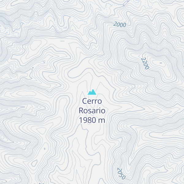 Map of Cerro Rosario
