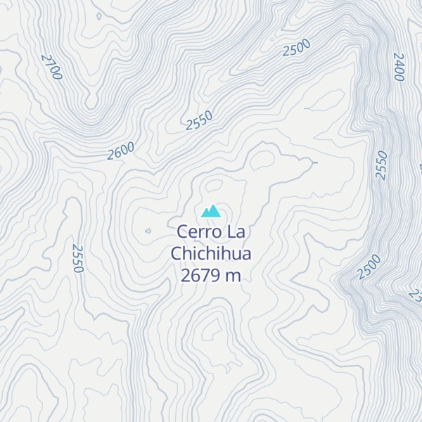 Map of Cerro La Chichihua