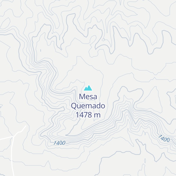 Map of Mesa Quemado