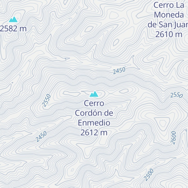 Map of Cerro Cordón de Enmedio