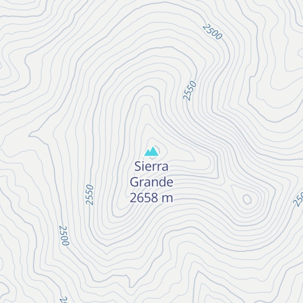 Map of Sierra Grande