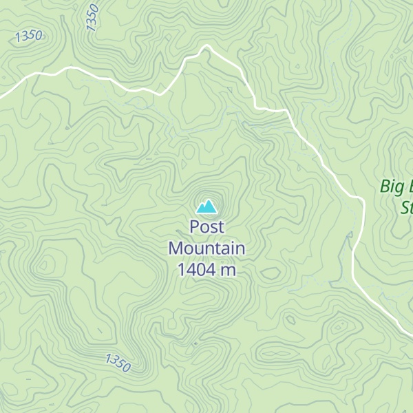 Map of Post Mountain