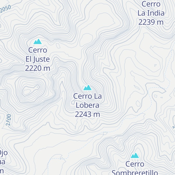 Map of Cerro La Lobera