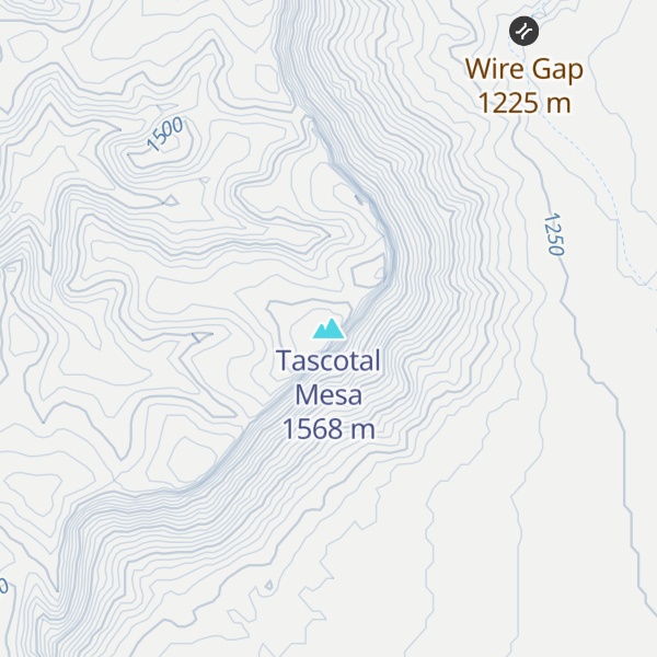 Map of Tascotal Mesa