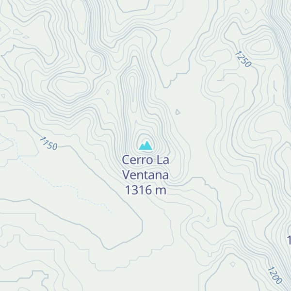 Map of Cerro La Ventana