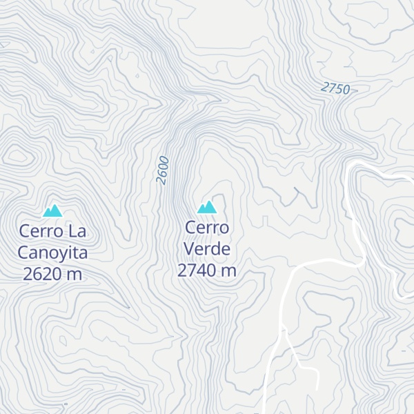 Map of Cerro Verde