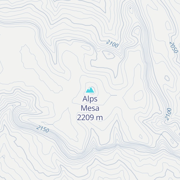 Map of Alps Mesa
