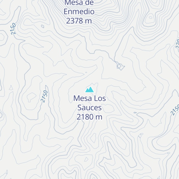 Map of Mesa Los Sauces