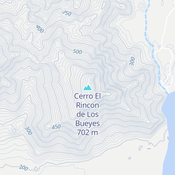 Map of Cerro El Rincon de Los Bueyes