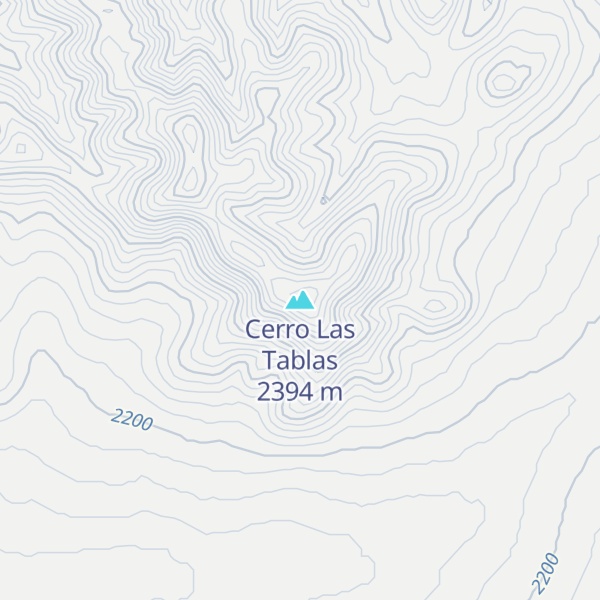 Map of Cerro Las Tablas