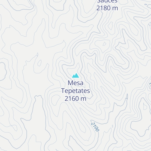 Map of Mesa Tepetates