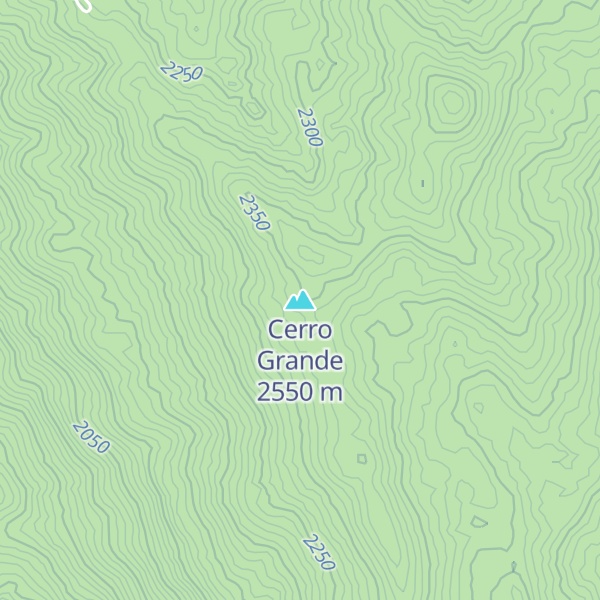 Map of Cerro Grande