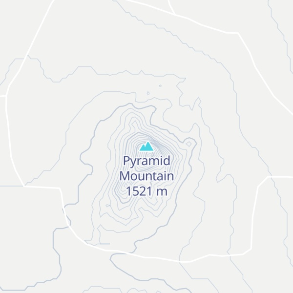 Map of Pyramid Mountain