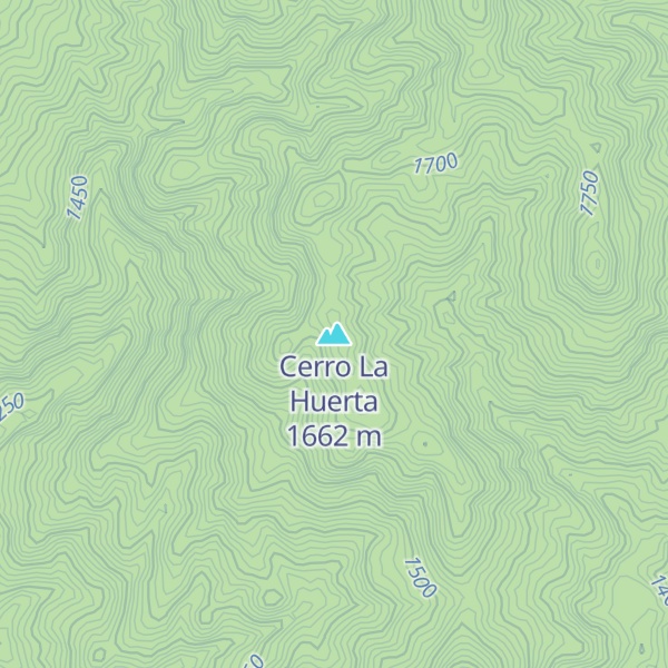 Map of Cerro La Huerta