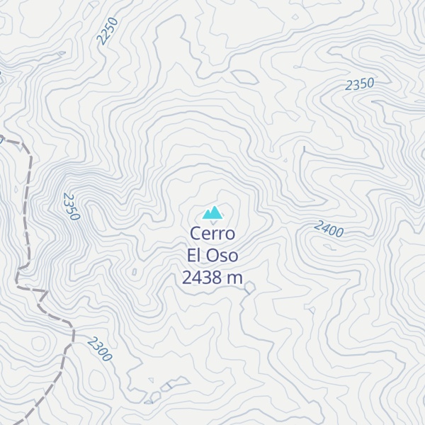Map of Cerro El Oso
