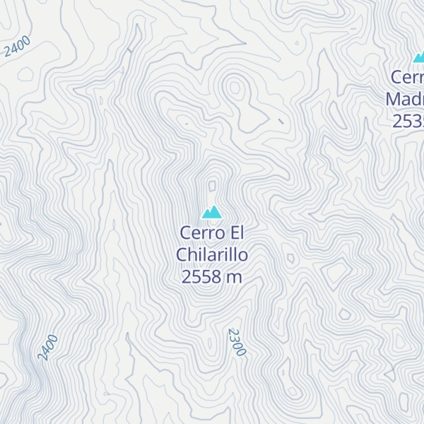 Map of Cerro El Chilarillo