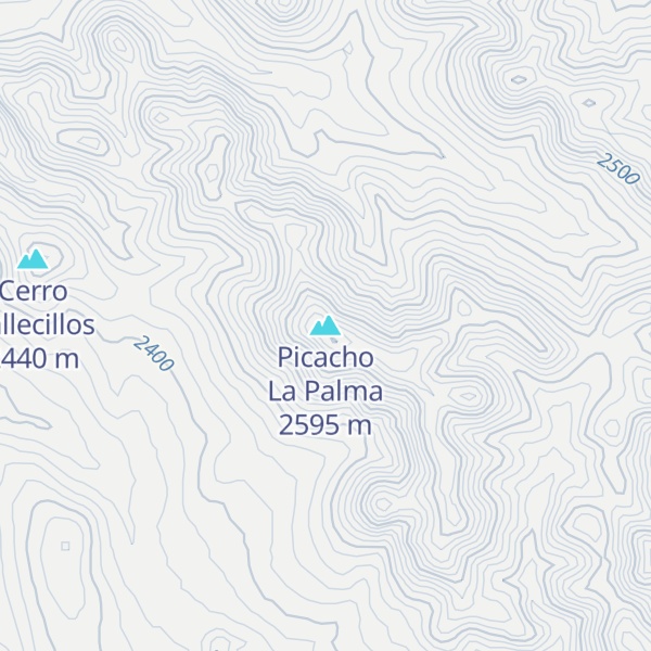 Map of Picacho La Palma
