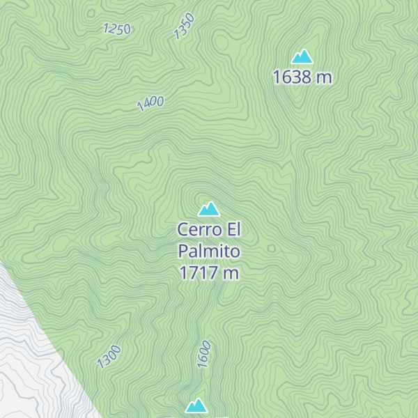 Map of Cerro El Palmito
