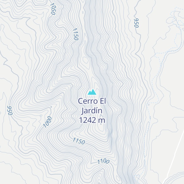 Map of Cerro El Jardín