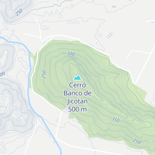 Map of Cerro Banco de Jicotan