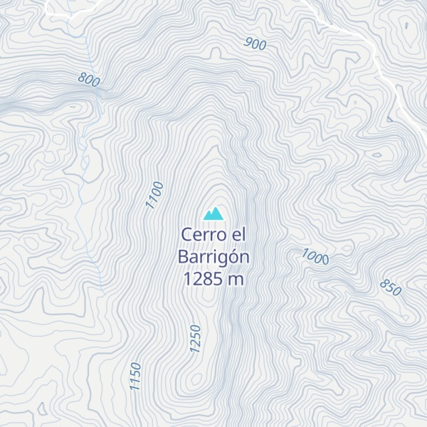 Map of Cerro el Barrigón