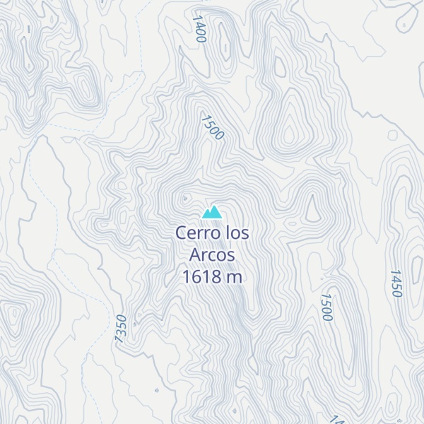 Map of Cerro los Arcos