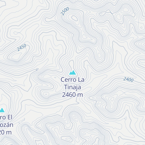Map of Cerro La Tinaja