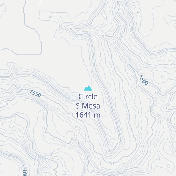Map of Circle S Mesa