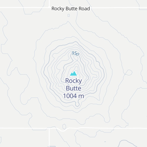Map of Rocky Butte
