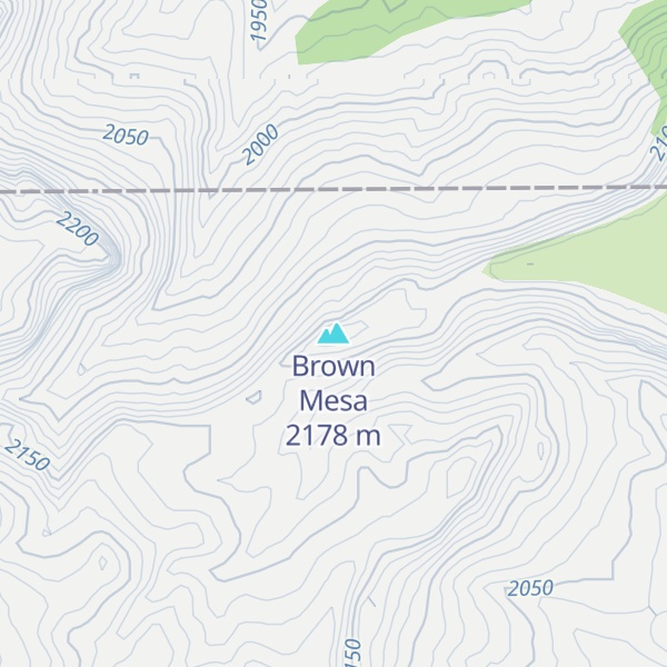 Map of Brown Mesa