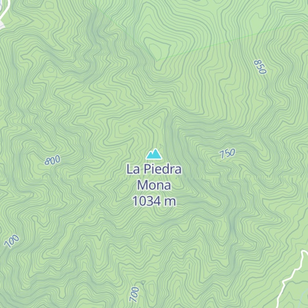 Map of La Piedra Mona