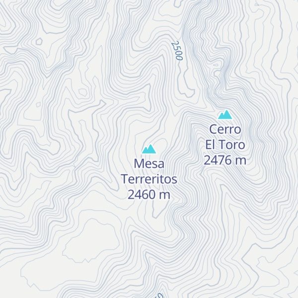 Map of Mesa Terreritos
