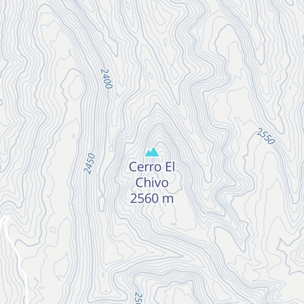 Map of Cerro El Chivo
