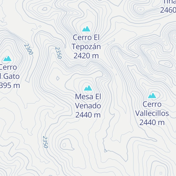 Map of Mesa El Venado