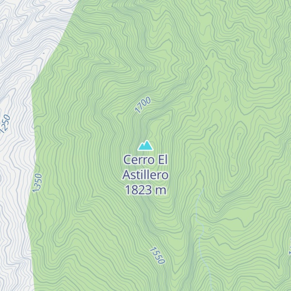 Map of Cerro El Astillero