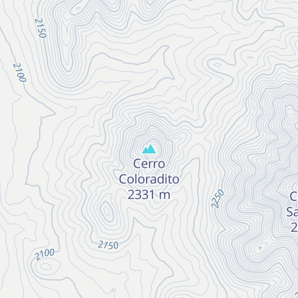 Map of Cerro Coloradito