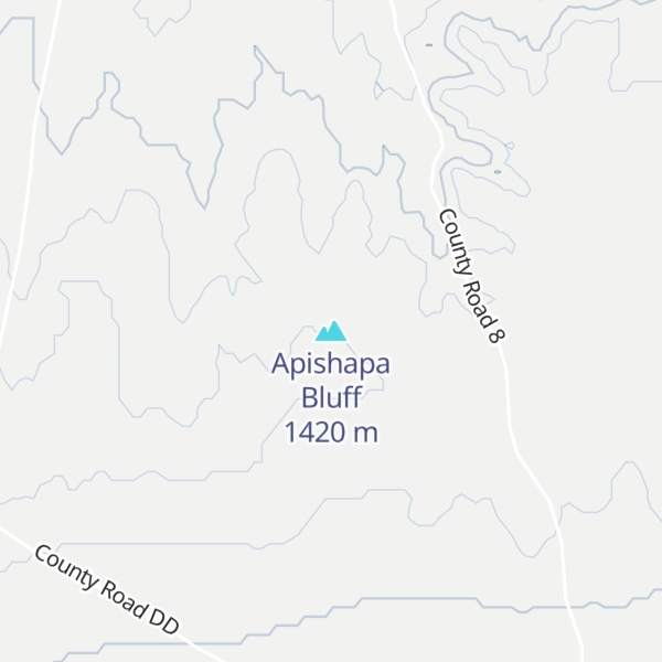 Map of Apishapa Bluff