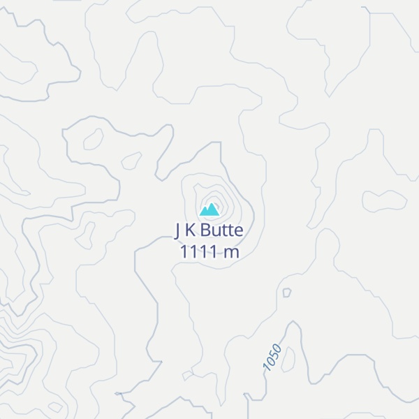 Map of J K Butte